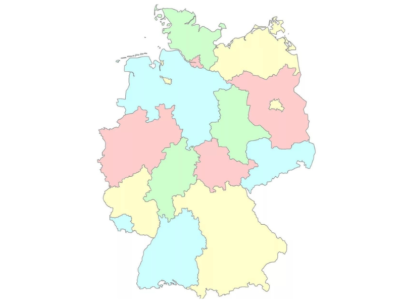 germany federal states, federal states of germany, germany map. Photo by 1st-christian