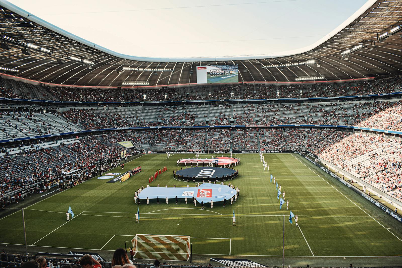 A Soccer Game at the Allianz Arena